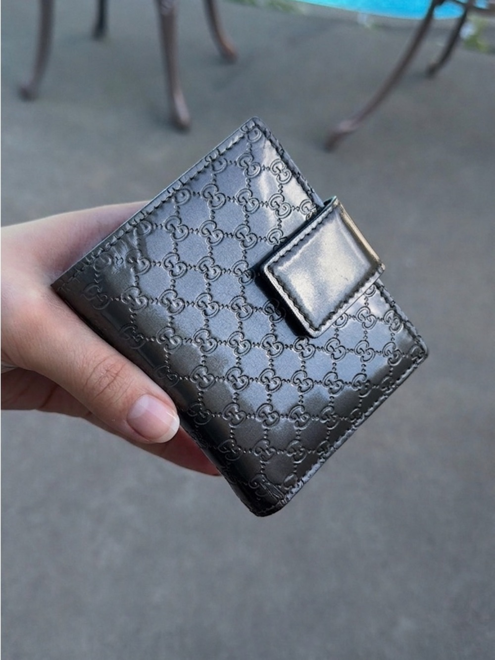 Gucci Black Embossed GG Leather Wallet - Picture 6 of 6